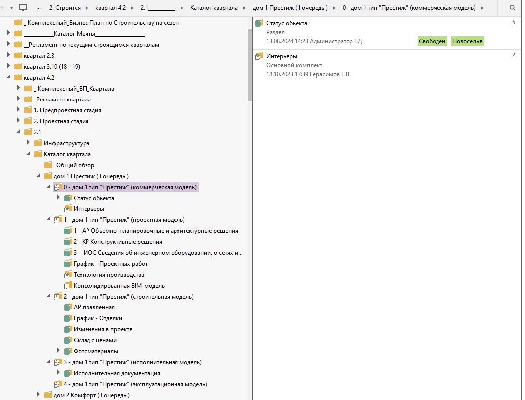 Информация по Моделям